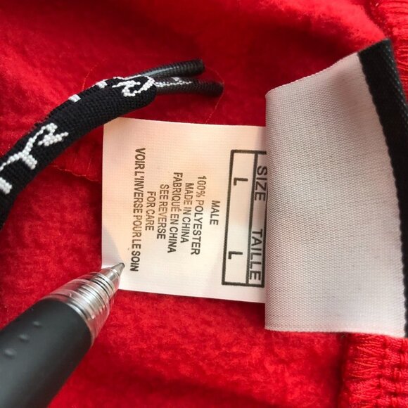 TYR Alliance Mens Pants Warm Ups Fleece Lined Pockets Red L - Picture 4 of 7